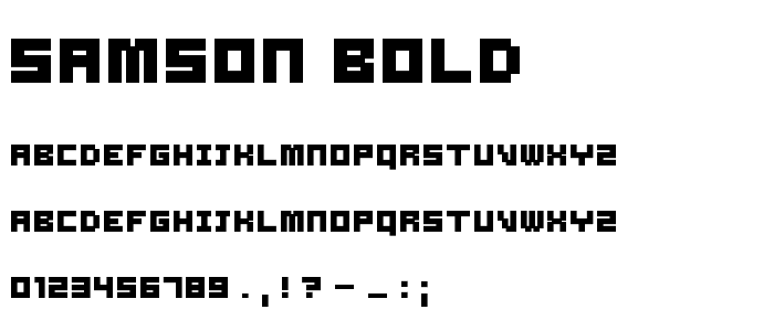 Samson Bold font